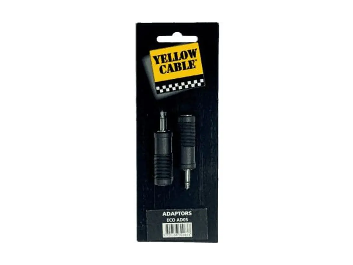 ADAPTADOR DE JACK MACHO MONO DE 3.5 MM A JACK FÊMEA MONO DE 6.5 MM 1