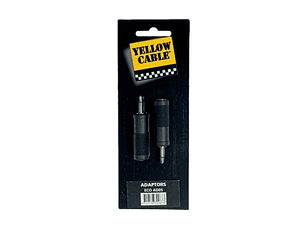 ADAPTADOR DE JACK MACHO MONO DE 3.5 MM A JACK FÊMEA MONO DE 6.5 MM