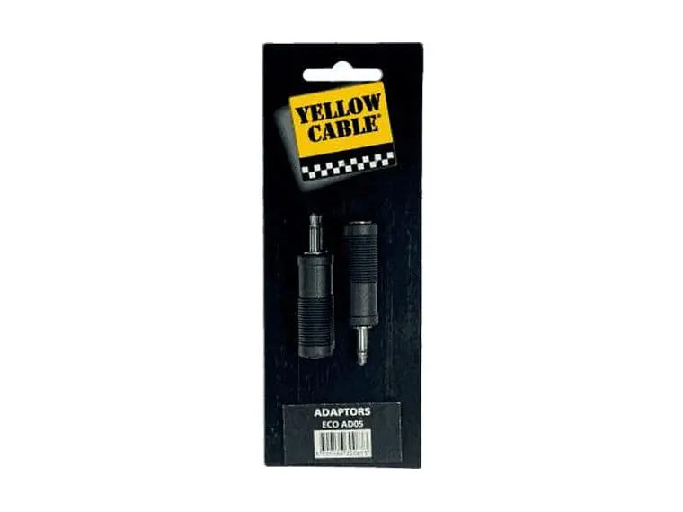 ADAPTADOR DE JACK MACHO MONO DE 3.5 MM A JACK FÊMEA MONO DE 6.5 MM 1