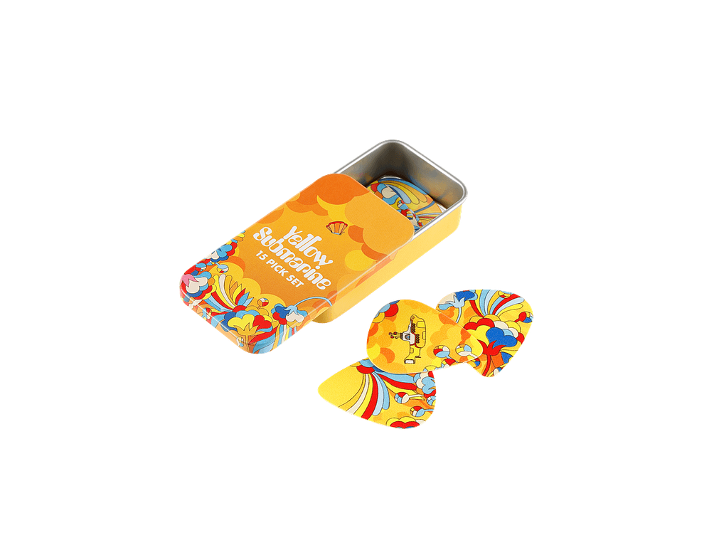 D'Addario Beatles Yellow Submarine 55th Anniversary Guitar Picks, Primrose Prairie, Medium Gauge (.70mm), 15-Pack 1