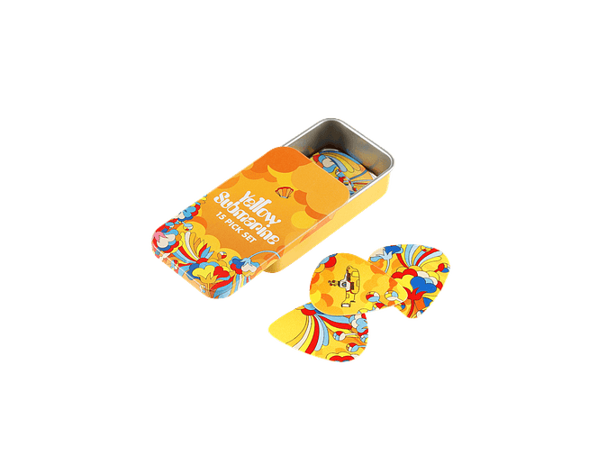 D'Addario Beatles Yellow Submarine 55th Anniversary Guitar Picks, Primrose Prairie, Medium Gauge (.70mm), 15-Pack 1