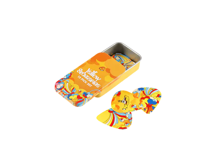D'Addario Beatles Yellow Submarine 55th Anniversary Guitar Picks, Primrose Prairie, Medium Gauge (.70mm), 15-Pack 1