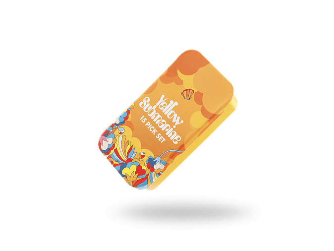 D'Addario Beatles Yellow Submarine 55th Anniversary Guitar Picks, Primrose Prairie, Medium Gauge (.70mm), 15-Pack 3