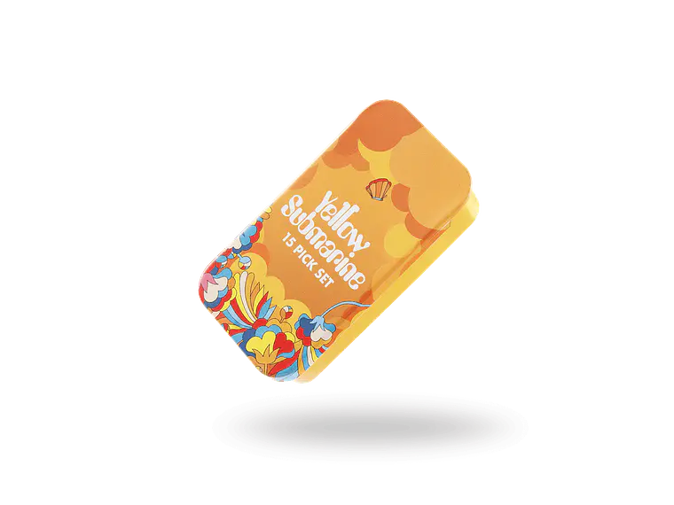 D'Addario Beatles Yellow Submarine 55th Anniversary Guitar Picks, Primrose Prairie, Medium Gauge (.70mm), 15-Pack 3