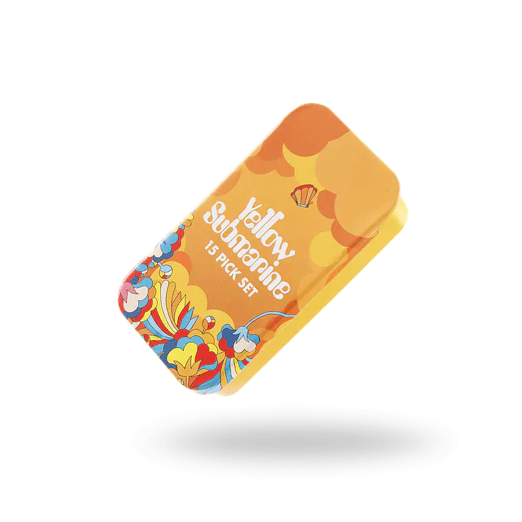 D'Addario Beatles Yellow Submarine 55th Anniversary Guitar Picks, Primrose Prairie, Medium Gauge (.70mm), 15-Pack 3