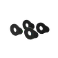 D'Addario Flex Lock Strap Blocks Preto - Thumbnail 1