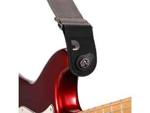 D'Addario Flex Lock Strap Blocks Preto