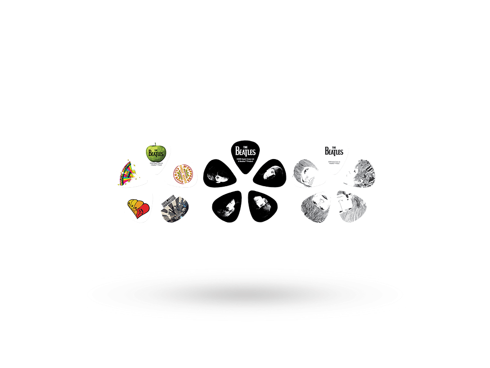 D'Addario Beatles Signature Guitar Pick Tins, Logo, 15 palhetas 2