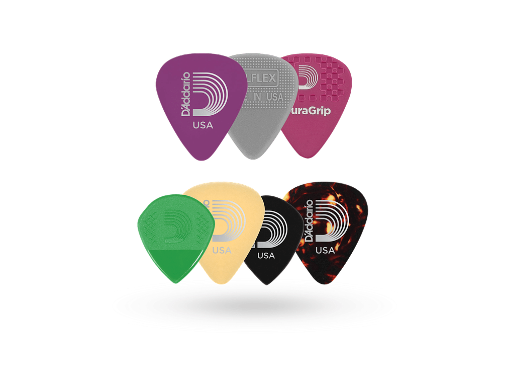 D'ADDARIO 7 PALHETAS VARIETY PACK - HEAVY  1