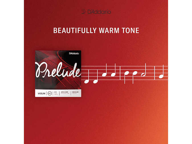 D'Addario Prelude Cello Single D String, 4/4 Scale, Medium Tension 6