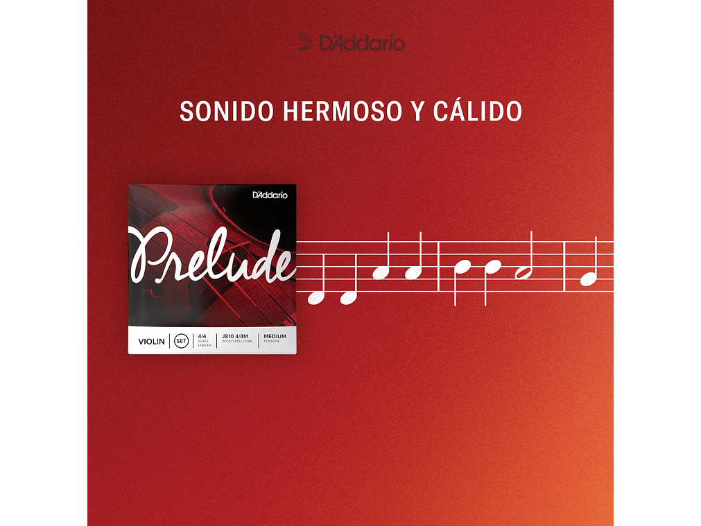 D'Addario Prelude Cello Single A String, 4/4 Scale, Medium Tension 6