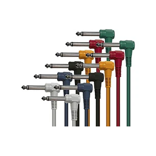 6 CABOS PATCH DE CORES - 30 CM. CONECTORES JACK MONO