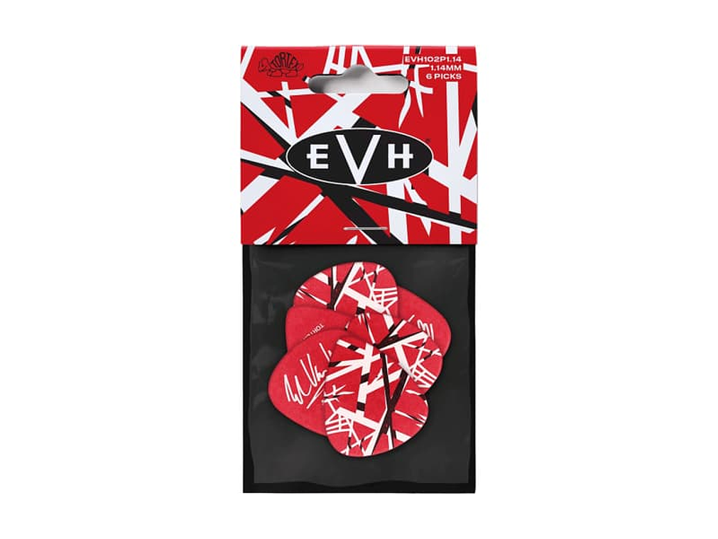 PACK 6 PALHETAS SIGNATURE Eddie Van Halen EVH FRANKESTEIN - 1,14 MM 1