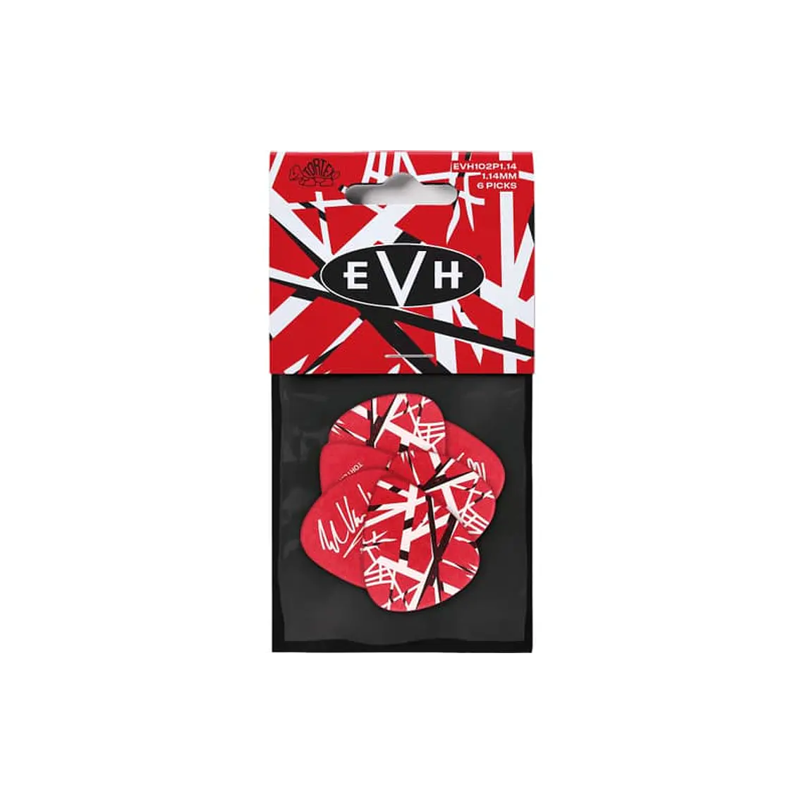 PACK 6 PALHETAS SIGNATURE Eddie Van Halen EVH FRANKESTEIN - 1,14 MM 1