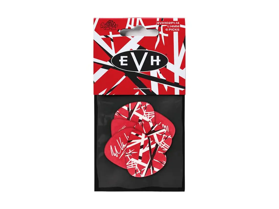 PACK 6 PALHETAS SIGNATURE Eddie Van Halen EVH FRANKESTEIN - 1,14 MM 1
