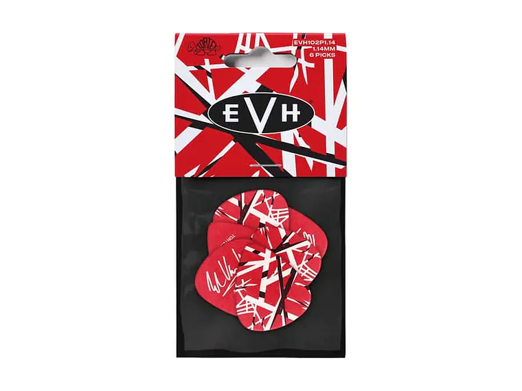 PACK 6 PALHETAS SIGNATURE Eddie Van Halen EVH FRANKESTEIN - 1,14 MM 1
