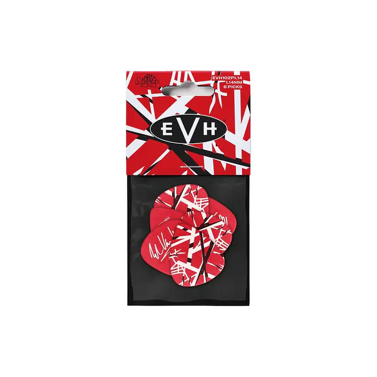 PACK 6 PALHETAS SIGNATURE Eddie Van Halen EVH FRANKESTEIN - 1,14 MM 1
