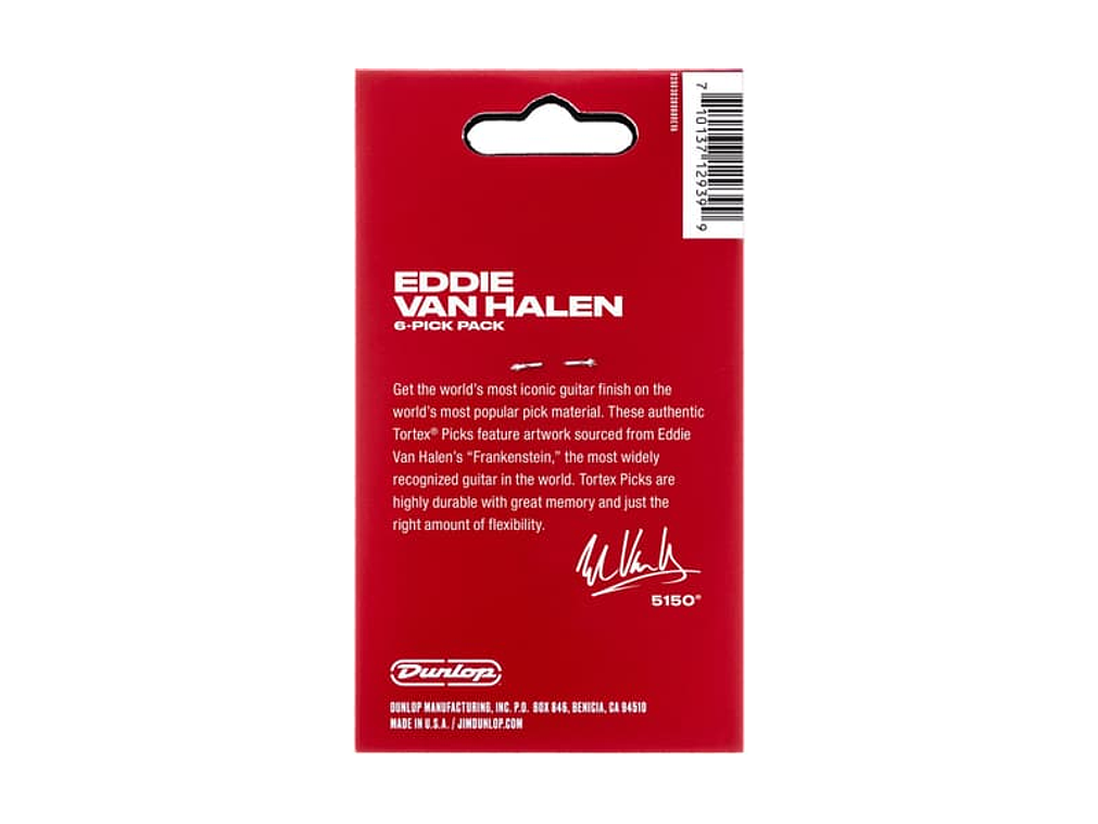PACK 6 PALHETAS SIGNATURE Eddie Van Halen EVH FRANKESTEIN - 1,14 MM 3