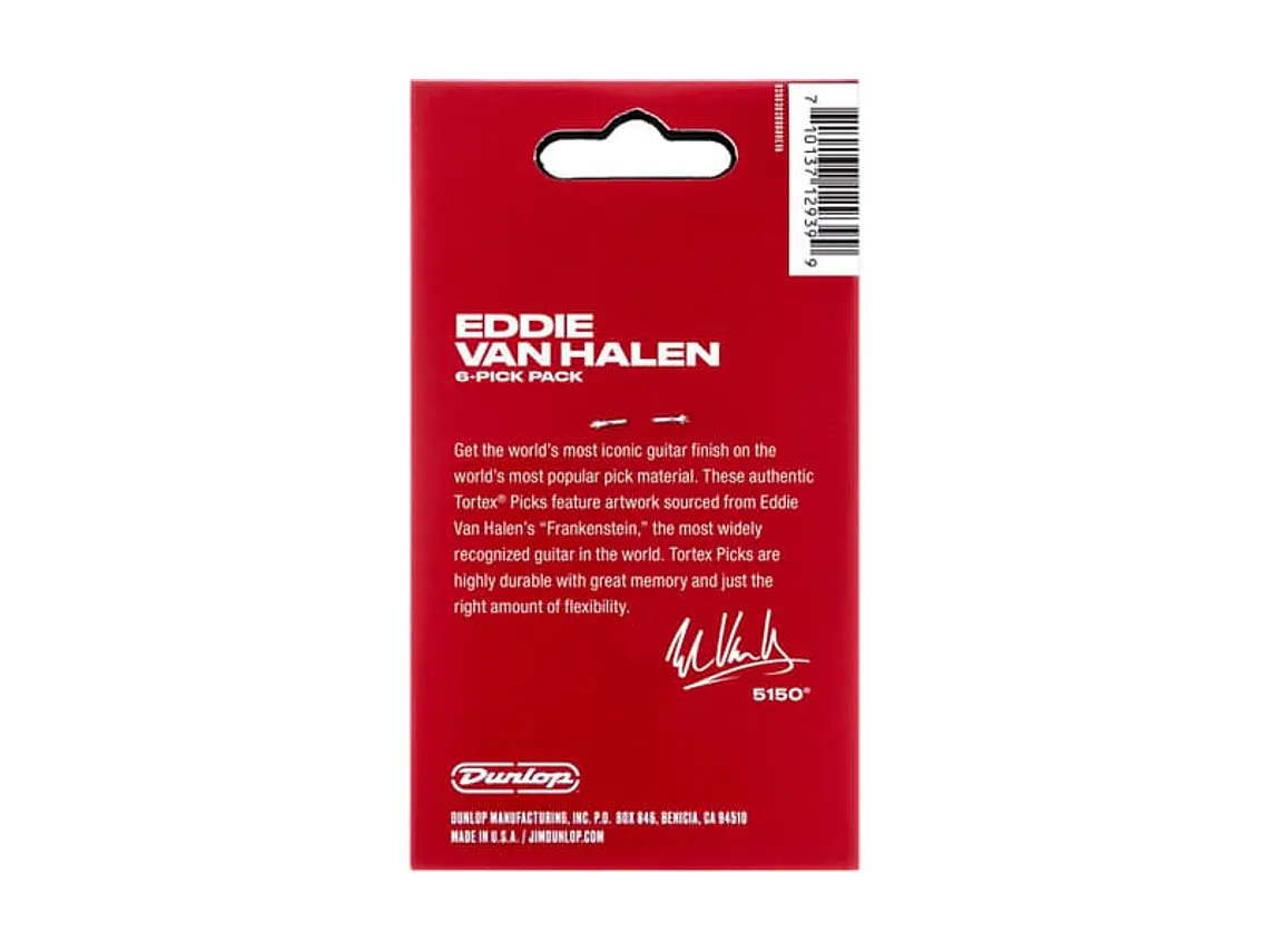 PACK 6 PALHETAS SIGNATURE Eddie Van Halen EVH FRANKESTEIN - 1,14 MM 3