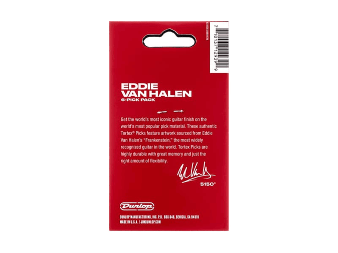 PACK 6 PALHETAS SIGNATURE Eddie Van Halen EVH FRANKESTEIN - 1,14 MM 3