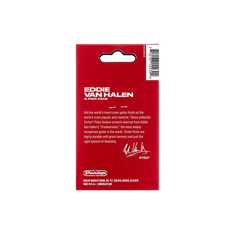 PACK 6 PALHETAS SIGNATURE Eddie Van Halen EVH FRANKESTEIN - 1,14 MM 3