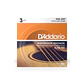 D'Addario EJ15-3D Phosphor Bronze Extra Light - 3 JOGOS - Thumbnail 1