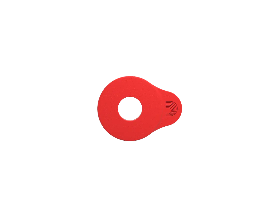 D'Addario Flex Lock Strap Blocks Vermelho 2