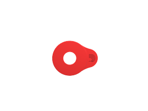 D'Addario Flex Lock Strap Blocks Vermelho