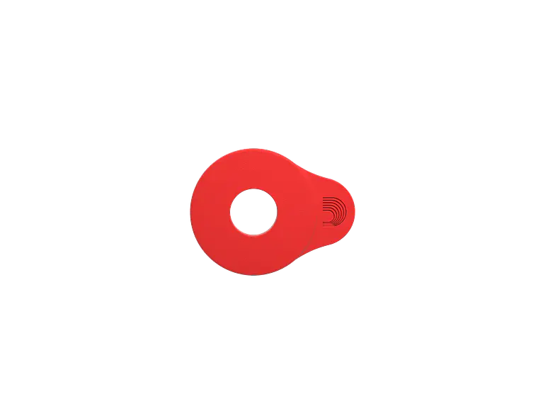 D'Addario Flex Lock Strap Blocks Vermelho 2