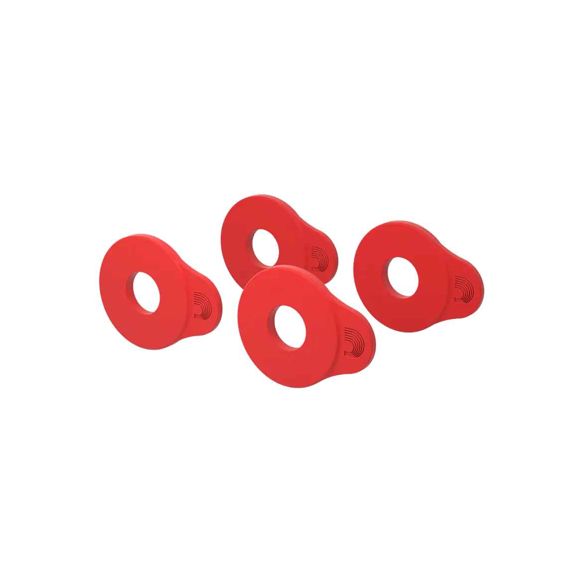 D'Addario Flex Lock Strap Blocks Vermelho 3