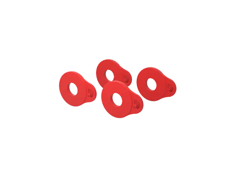 D'Addario Flex Lock Strap Blocks Vermelho 3
