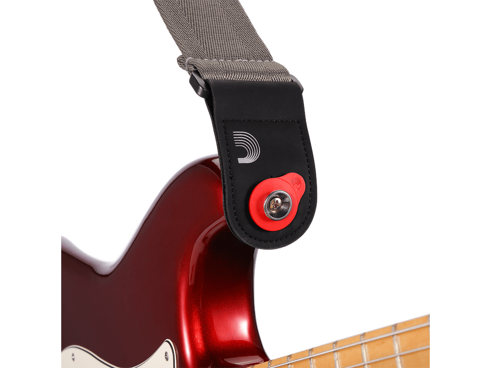 D'Addario Flex Lock Strap Blocks Vermelho 1
