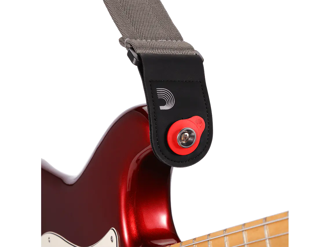 D'Addario Flex Lock Strap Blocks Vermelho 1