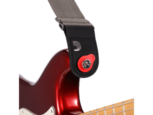 D'Addario Flex Lock Strap Blocks Vermelho