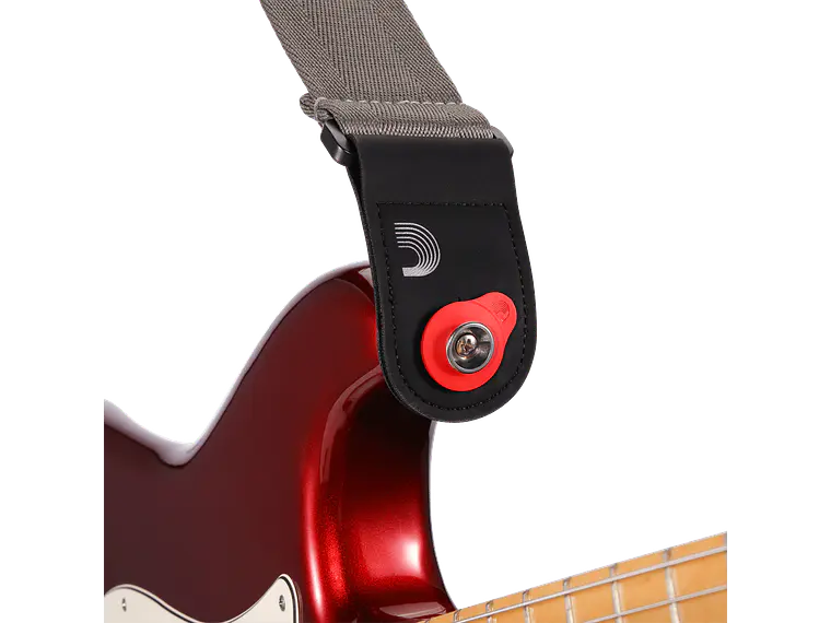 D'Addario Flex Lock Strap Blocks Vermelho 1