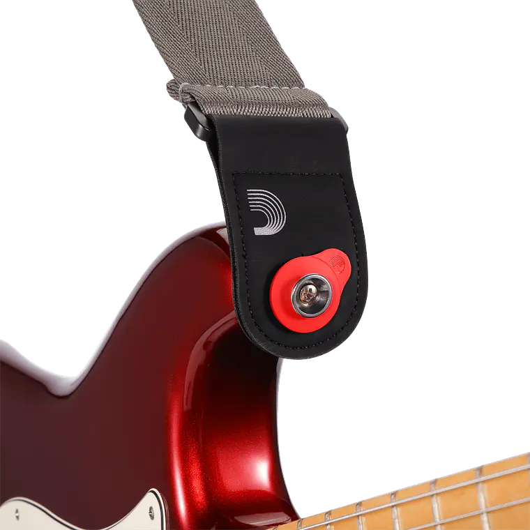 D'Addario Flex Lock Strap Blocks Vermelho 1