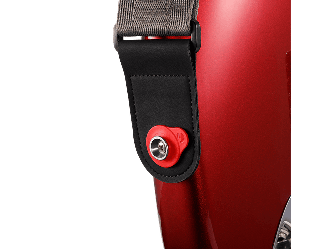D'Addario Flex Lock Strap Blocks Vermelho 4