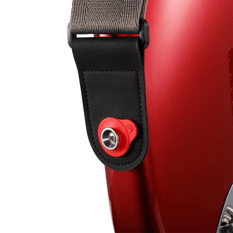 D'Addario Flex Lock Strap Blocks Vermelho 4