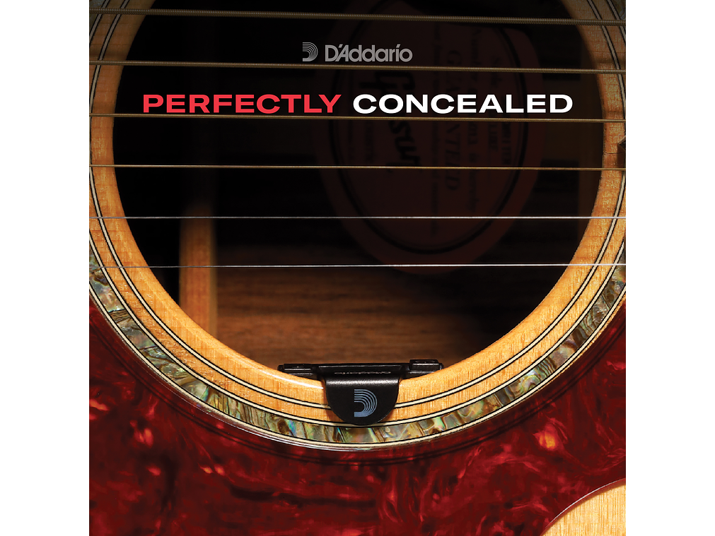 D'Addario Acoustic Guitar Micro Soundhole Tuner 6