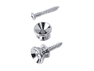 Pack de parafusos para correias - guitarras de tipo Stratocaster. Cromados