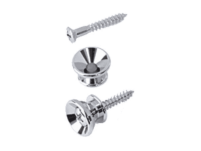 Pack de parafusos para correias - guitarras de tipo Stratocaster. Cromados 1