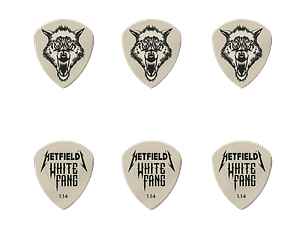 Dunlop James Hetfield White Fang 1.14 mm – Pack 6 Palhetas 