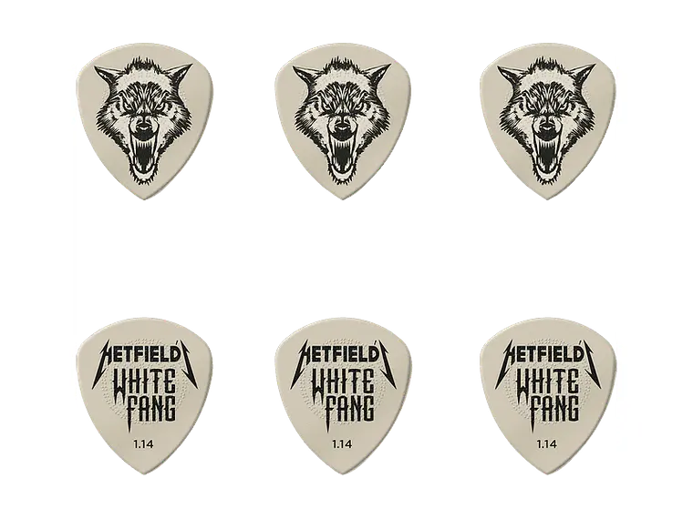 Dunlop James Hetfield White Fang 1.14 mm – Pack 6 Palhetas  2