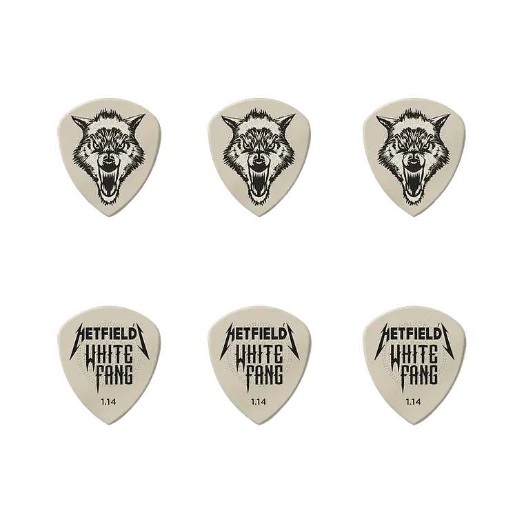 Dunlop James Hetfield White Fang 1.14 mm – Pack 6 Palhetas  2