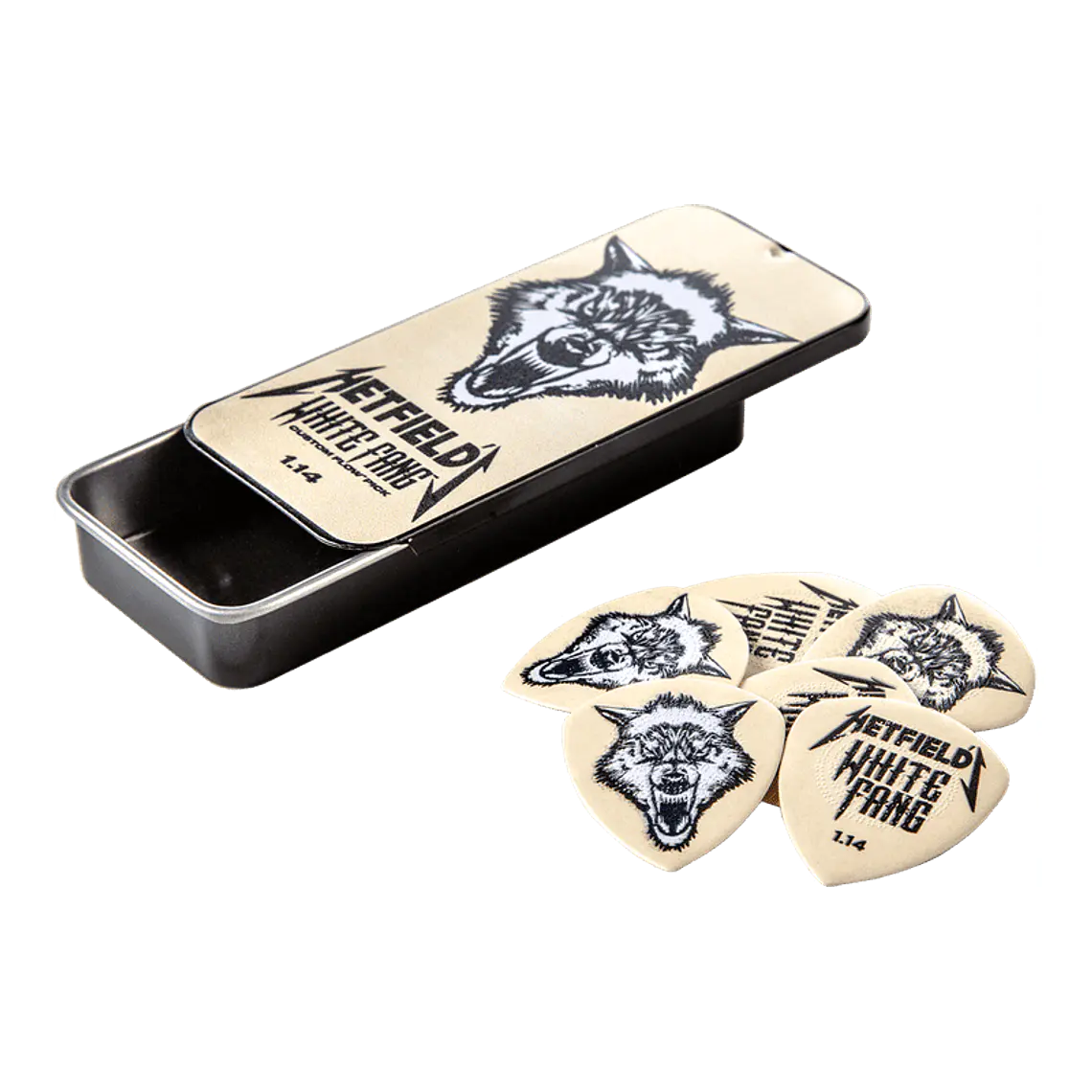 Dunlop James Hetfield White Fang 1.14 mm – Pack 6 Palhetas  3