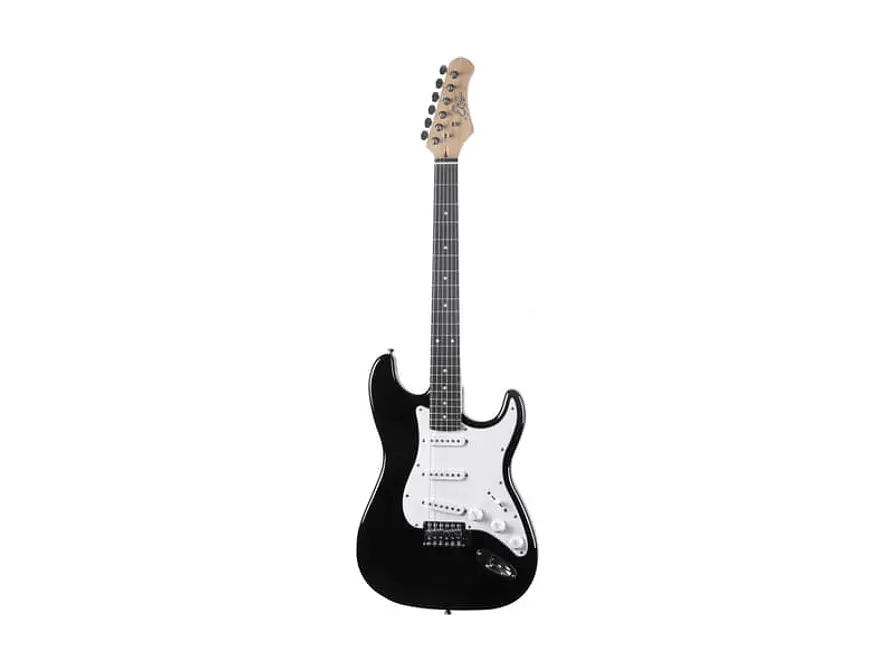 Eko Starter ST100 tipo Strat - preta e branca 2