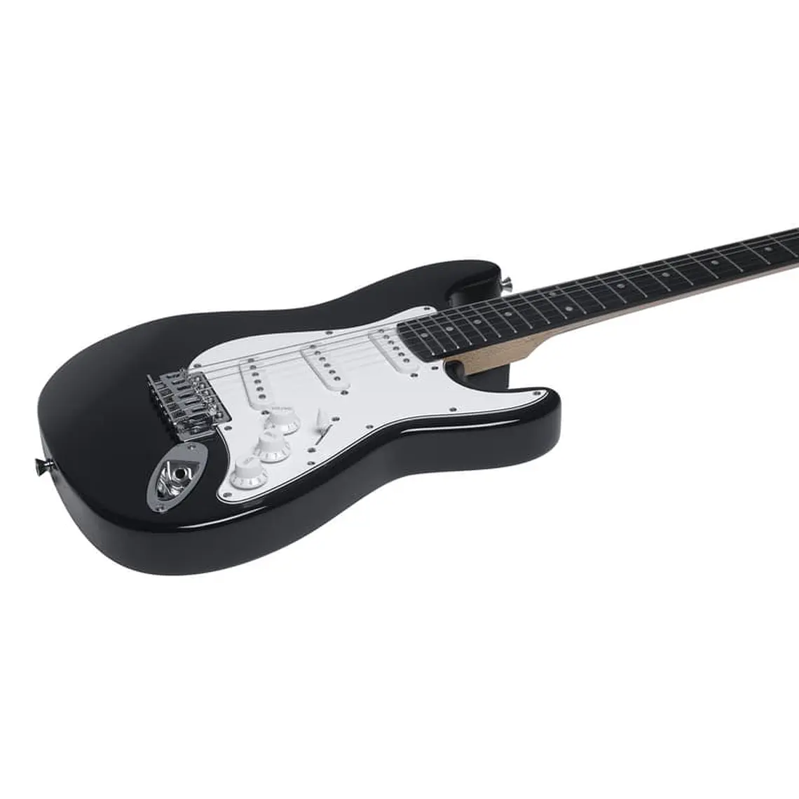 Eko Starter ST100 tipo Strat - preta e branca 4