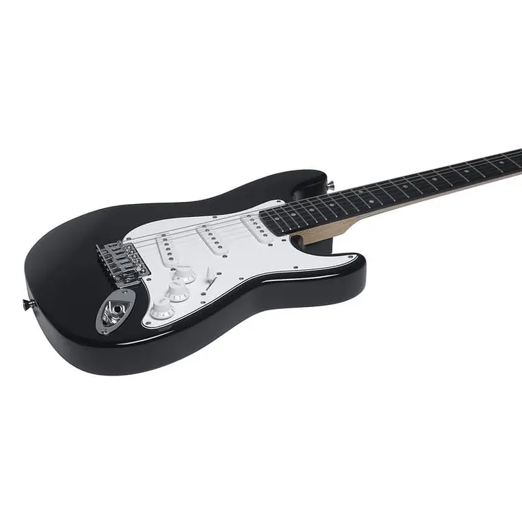 Eko Starter ST100 tipo Strat - preta e branca 4