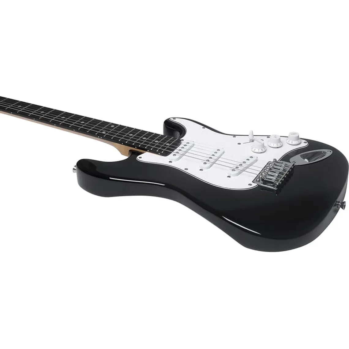 Eko Starter ST100 tipo Strat - preta e branca 5