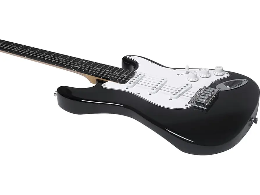 Eko Starter ST100 tipo Strat - preta e branca 5